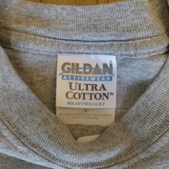 Perennial Pleasures Club Gildan Vintage 2000's Grey Medium T-Shirt - Picture 3 of 4